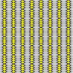Geometric patterns with black, white and yellow wavy stripes. Seamless pattern. Vector illustration