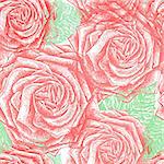 Vintage roses background. Vector illustration, EPS 10