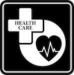 medical concept icon with heart for cardiology industry