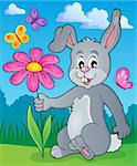 Easter bunny thematic image 2 - eps10 vector illustration.