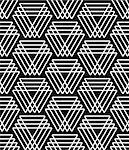 Seamless pattern with triangle elements. Geometric texture. Vector art.