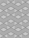 Seamless geometric texture. Diamonds, triangles  and zigzag pattern. Vector art.
