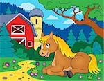 Horse topic image 5 - eps10 vector illustration.