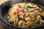 Chow mein with seafood (China)