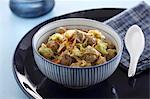 Green curry with chicken meatballs