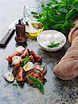 Tomato and buffalo mozzarella salad