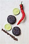 Vegan chilli and lime chocolate biscuits