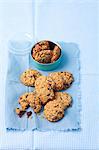 Oat cookies with cranberries and nuts