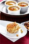 Cheese bakes with nuts