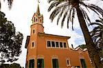 Gaudi Museum, Guell Park, by Antoni Gaudi, Barcelonia, Catalonia, Spain, Europe