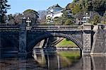 Nijubashi, double arch bridge, Imperial palace, Tokyo, Japan