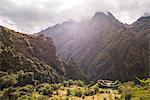 Inca ruins of a Tambo called Runkuraqay on Inca Trail Trek day 3, Cusco Region, Peru, South America