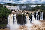Iguazu Falls (Iguacu Falls) (Cataratas del Iguazu), UNESCO World Heritage Site, Argentinian side een from the Brazilian side, border of Brazil Argentina and Paraguay, South America