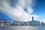 View of Hong Kong Island skyline, Hong Kong, China, Asia