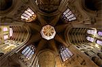 Ely Cathedral interior, lantern and nave, Ely, Cambridgeshire, England, United Kingdom, Europe