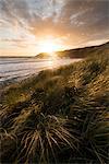 Sunset over The Pembrokeshire Coast National Park, Wales, United Kingdom, Europe