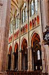 The interior of the Basilique de Saint Nicholas in the city of Nantes, Loire-Atlantique, France, Europe