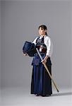 Female Japanese kendo athlete