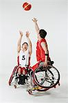 Wheelchair basketball players