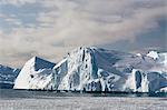 Icebergs at Ilulissat icefjord, Disko Bay, Greenland