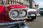 Classic fifties period American automobile still running on Cuba's streets