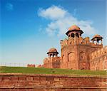 View of Lal Qila - Red Fort in Delhi, India