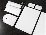 Blank stationery and corporate id template. Mockup for design presentations and portfolios.