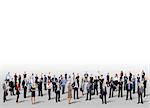 Group of business people. Isolated over white background