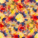 Beautiful seamless tie-dye pattern on silk. Batik-hand painting fabrics - nodular batik. Shibori dyeing.