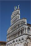 Facade of the San Michele in Foro in Lucca, Italy