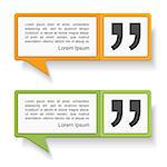 Speech Bubbles with quotes icon, vector eps10 illustration