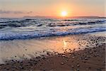 sunrise on the beach in Crete island, Greece