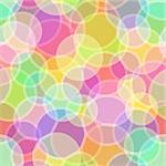 Seamless Abstract Background, Colorful Geometrical Figures, Circles and Rings