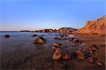 sunrise on the beach near Kefalos town. Kos island, Greece