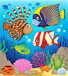 Coral reef fish theme image 1 - eps10 vector illustration.
