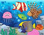 Coral reef fish theme image 2 - eps10 vector illustration.