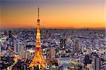 Tokyo, Japan cityscape with Tokyo TOwer.