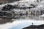 Exploring Solheimajokull Glacier, South Iceland (Sudurland), Iceland, Polar Regions