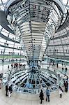 The Reichstag Dome, German Parliament building, Mitte, Berlin, Germany, Europe