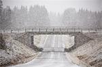 View of overpass at winter