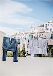 Laundry on balcony