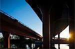 Elevated road above water