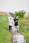 Boys walking together