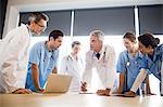 Medical team having a meeting at the hospital