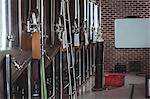 Large vats of beer at the local brewery