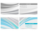 Set of two sided business cards designs