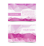 Set of two sided business cards designs