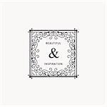 Monogram luxury logo template with elegant ornament elements. Luxury elegant design for cafe, restaurant, boutique, hotel, shop, jewelry.