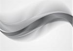 Grey silver smooth waves abstract background. Vector design