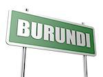 Burundi image with hi-res rendered artwork that could be used for any graphic design.